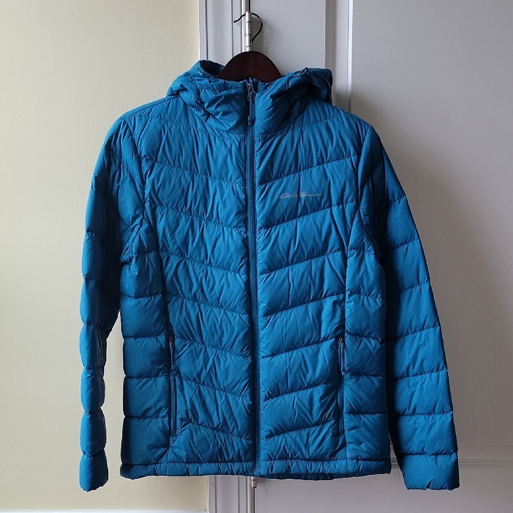 Eddie Bauer blue down jacket size M